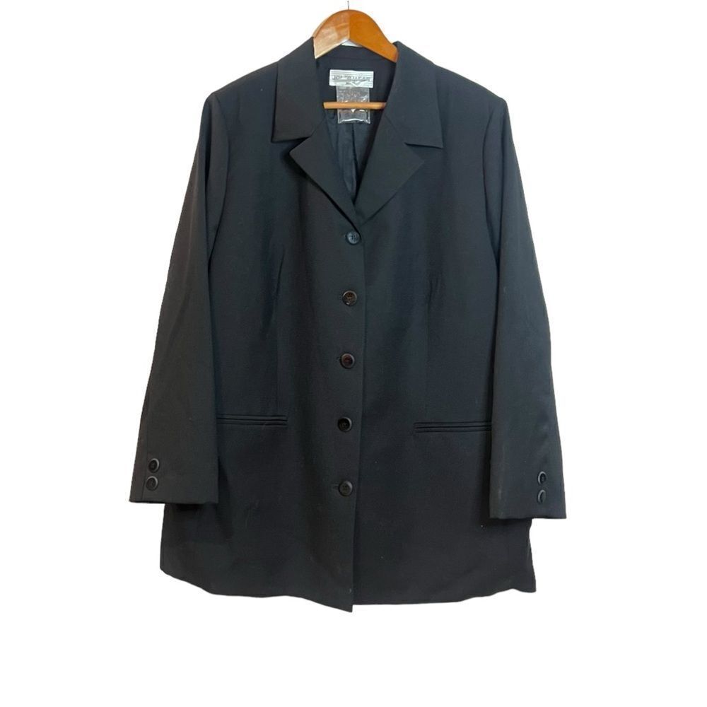 Jones wear black pure wool blazer